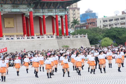 京都橘高校のリハーサルの様子