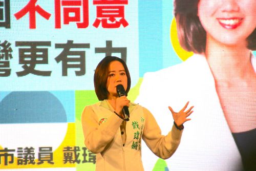 新北市議会の戴瑋姍議員(2021年12月10日撮影)