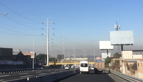 郊外から市街地に向かうと一目瞭然