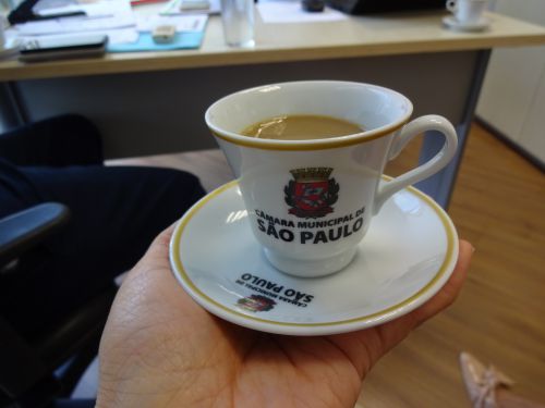 サンパウロ市議会専用のコーヒーカップ