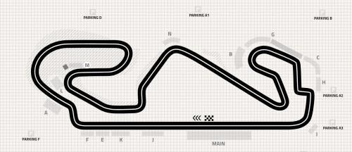 バルセロナ-カタルーニャサーキット（モンメロMontmeló）のコース