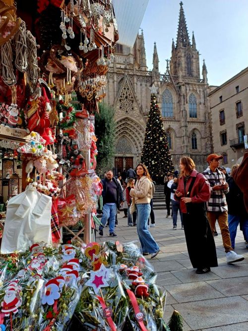 １１月末から開催されているサンタ・ルシア市場