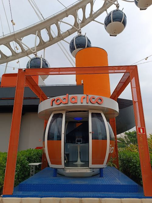 南米最高９１メートルの観覧車「Ｒｏｄａ Ｒｉｃｏ（ホーダ・ヒッコ）のゴンドラのモデル」