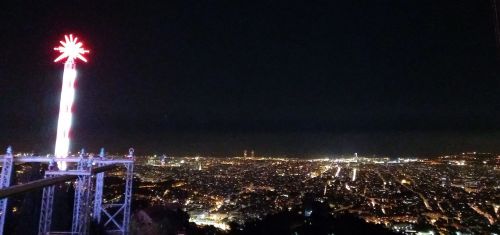 バルセロナ市街を見渡せる展望台は、夜間、星座観察が良く行われる