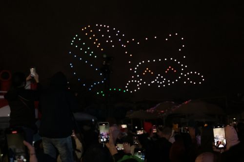 ドローンショーより