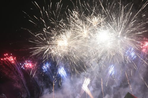 ２回目の花火の終盤