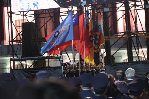 いつも全然撮れない国軍の儀仗隊の様子